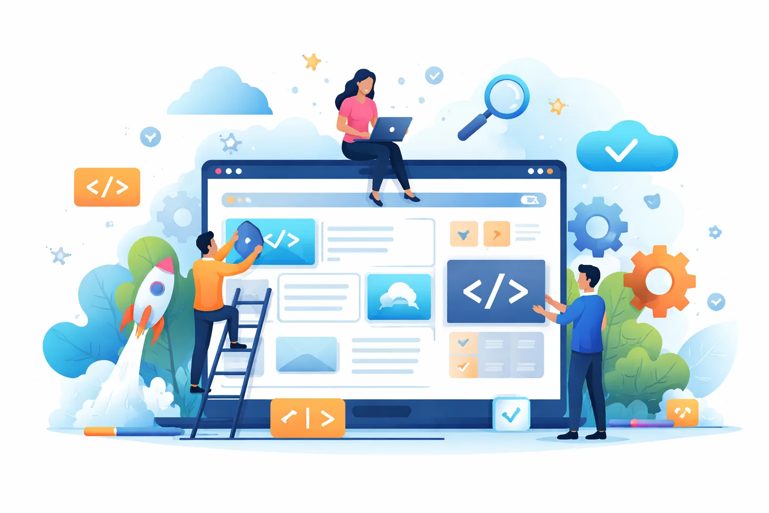 WordPress dashboard with hosting metrics